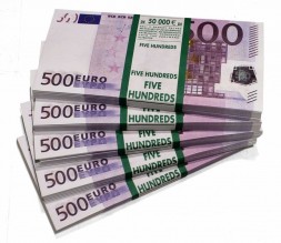 Билеты банка приколов (5 пачек ) 500 евро