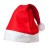Новогодний колпак флисовый Деда Мороза для взрослых - 4шт, красный