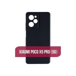 Чехол силиконовый для Xiaomi Poco X5 Pro, черный