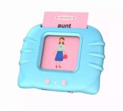 Игрушка для раннего развития детей с обучающими картами с звуковым сопровождением, синий
