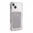 Противоударный силиконовый чехол с карманом для карт на iPhone 14 Plus, прозрачный