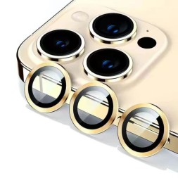 Защитное стекло/линзы на камеру для iPhone 15 Plus Remax GL-89, золотой