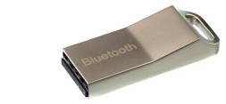 Адаптер Bluetooth для авто серый/серебро (не подходит для компьютера!), совместим с аудио-устройствами: колонки, автомагнитолы и т. д.