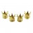 Колпачки короны на стержни шин 4 шт в комплекте, золотые