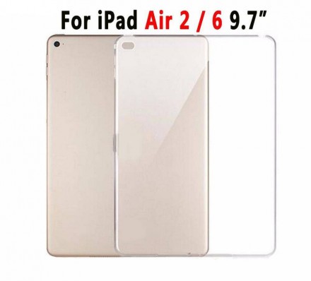 Ультратонкий мягкий прозрачный силиконовый чехол для Apple iPad Air 2