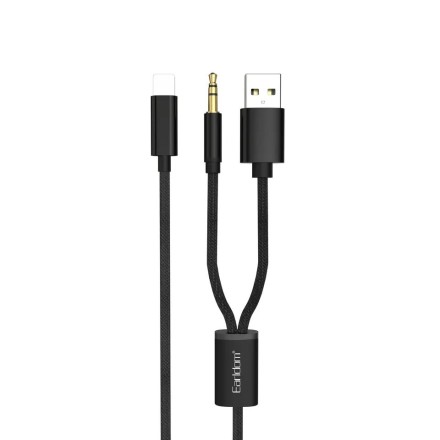 Аудио кабель и зарядка для iPhone 2в1 Eardlom AUX43