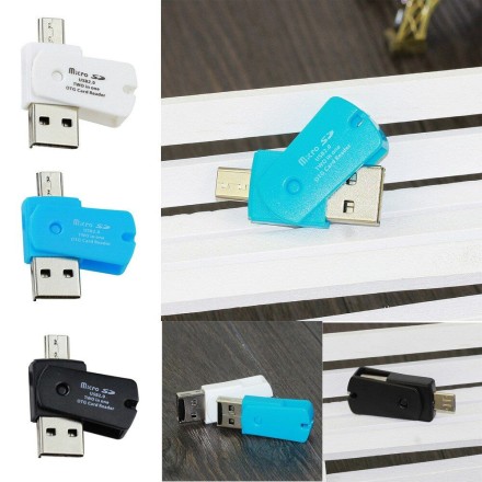 Картридер  OTG (USB,TF,microUSB)
