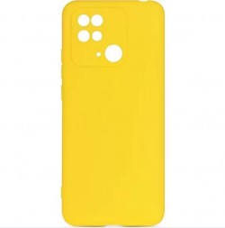 Чехол силиконовый для Xiaomi Redmi 10C, желтый
