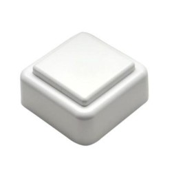 Кнопка для бытовых электрических звонков Тритон ВЗ1-01, цвет белый - 4 шт