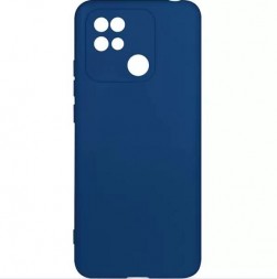Чехол силиконовый для Xiaomi Redmi 10C, темно синий