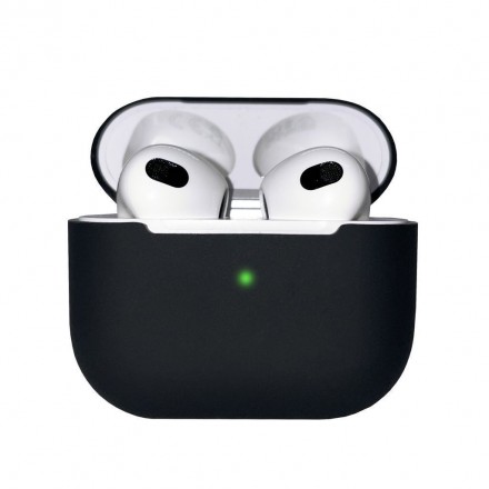 Чехол силиконовый для Apple AirPods 3, черный