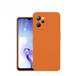 Чехол силиконовый для Realme C35, оранжевый