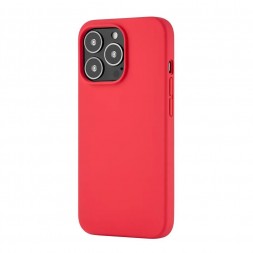Чехол силиконовый для iPhone 13 Pro Max, красный