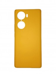 Чехол силиконовый для Huawei Honor 60 с защитой камеры, желтый