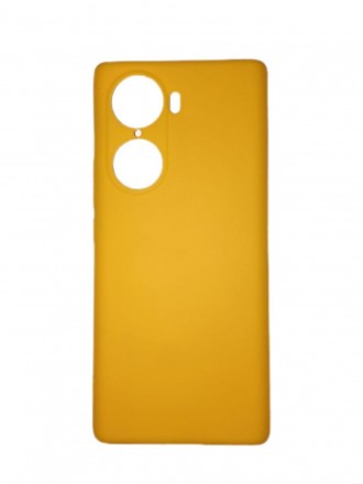 Чехол силиконовый для Huawei Honor 60 с защитой камеры, желтый