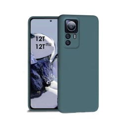 Чехол силиконовый для Xiaomi 12T, серо-голубой