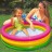 Детский бассейн радуга с надувным дном 61x22 см