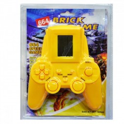 Игровая консоль Brick Game 664, желтая