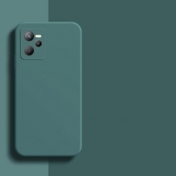 Чехол силиконовый для Realme C35, зеленый