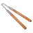 Нунчаки деревянные, тренировочные, на цепи (длина каждой ручки 21см)