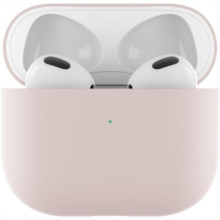 Чехол силиконовый для Apple AirPods 3, бежевый