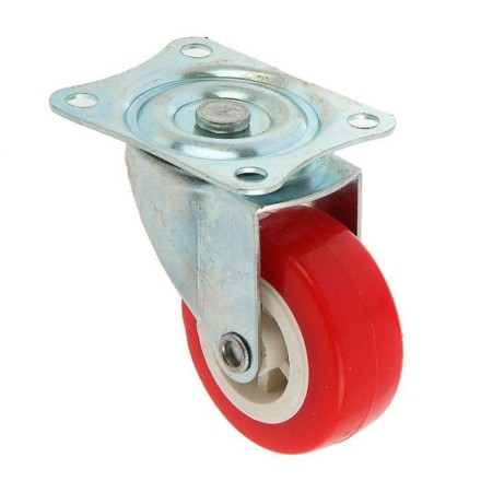 Мебельное колесо &quot;Red&quot; поворотное диаметр 38 мм. - 2 шт грузоподъемность 50кг