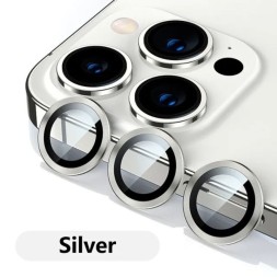 Защитное стекло/линзы на камеру для iPhone 15 Pro Max Remax GL-89, серебряный