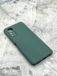 Чехол силиконовый для Infinix Hot 11s NFC, темно-зеленый