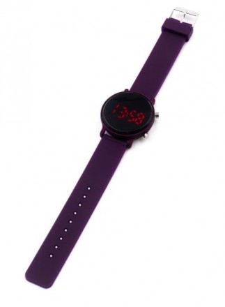 Женские цифровые наручные часы, фиолетовый