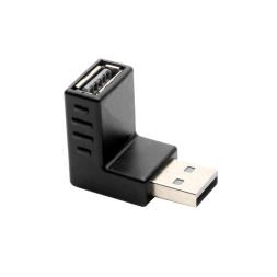 Переходник USB папа - USB мама (угол 90)