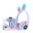Модные светодиодные наушники Кролик Pm-08, фиолетовый