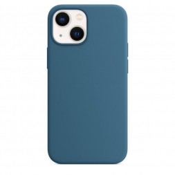 Чехол силиконовый для iPhone 13, синий