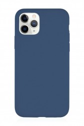 Чехол силиконовый для IPhone 11 Pro , темно-синий