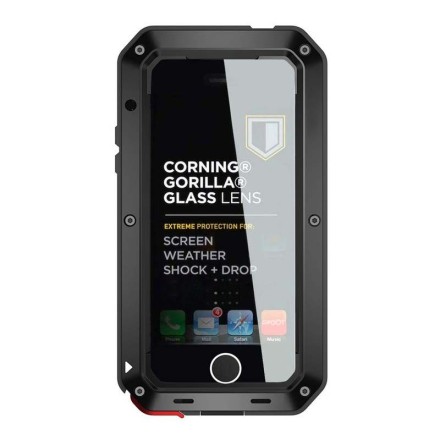 Противоударный чехол &quot;Горилла&quot; с защитным стеклом для iPhone 6 Plus/6S Plus, металлический