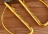 Ножницы портновские, раскройные / закроечные ; швейные (из нержавеющей стали), для рукоделия и вышивания тканей, золотые, 12,5 х 7,1 см