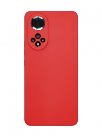 Чехол силиконовый для Huawei Honor 50 c защитой камеры, красный