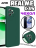 Чехол силиконовый для Realme C35, темно-зеленый