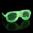 Светящиеся очки для детей и взрослых, зеленые