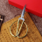 Ножницы портновские, раскройные / закроечные ; швейные (из нержавеющей стали), для рукоделия и вышивания тканей, золотые, 19 х 10 см