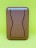 Кожаный чехол бумажник для карт и визиток с MagSafe коричневый для IPhone с подставкой