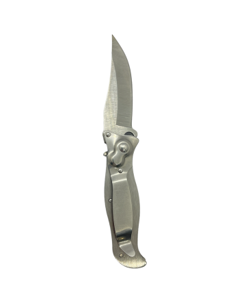 Нож выживальщика выкидной металлическая рукоятка