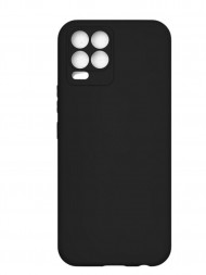 Чехол силиконовый для Realme 8 / 8 Pro c защитой камеры, черный