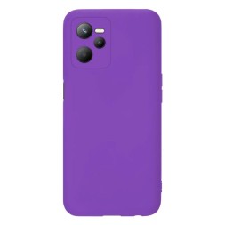 Чехол силиконовый для Realme C35, фиолетовый