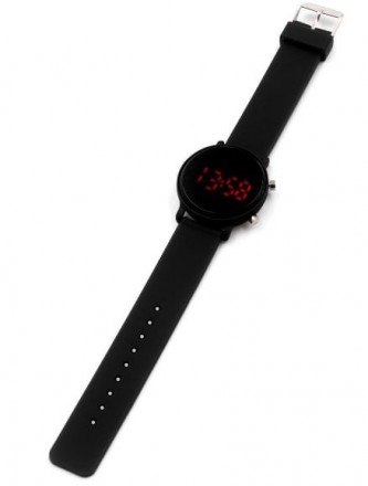 Женские цифровые наручные часы, черный