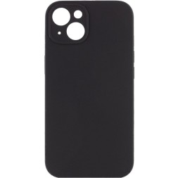 Чехол бархатный для iPhone 13 с защитой камеры, черный