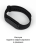 Силиконовый ремешок для фитнес-браслета Xiaomi Mi Band 7 (черный)