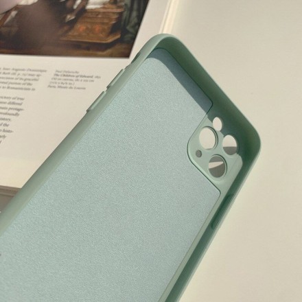 Чехол бархатный для iPhone 13 Pro Max с защитой камеры, серый