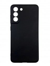 Чехол силиконовый для Samsung Galaxy S21 FE c защитой камеры, черный