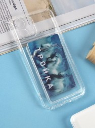 Чехол силикиновый для iPhone 11 Pro с карманом для карт, прозрачный
