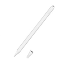 Чехол силиконовый для Apple Pencil 1/2,  белый